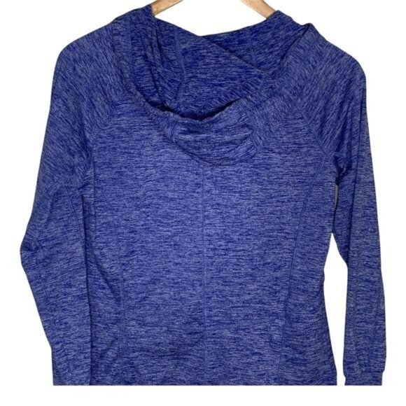 Champion Duo Dry Women’s S Blue Zip Hoodie Jacket Heathered Activewear - Picture 8 of 12